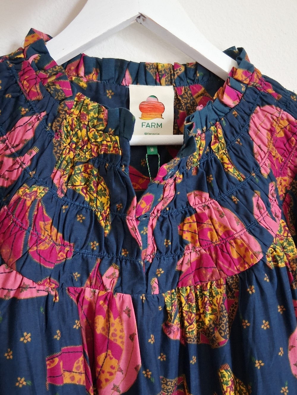 Farm Rio Patchwork Bananas Mini Doll Dress - Picture 8 of 16